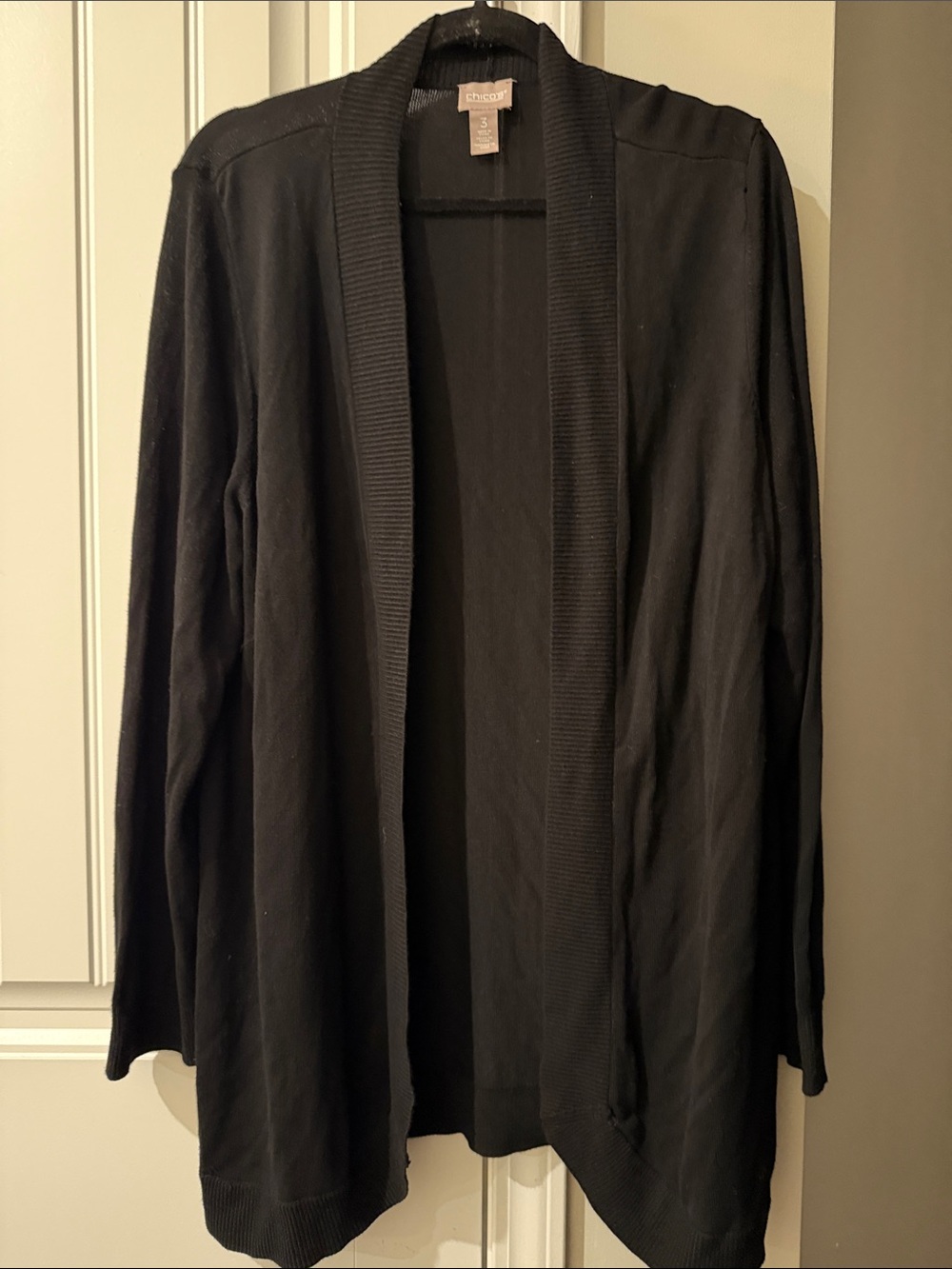Chicos Knit Cardigan Sweater Size XL